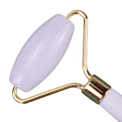 Roller naturale di giada bianca Guasha Massaggiatore di bellezza facciale Strumenti di massaggio facciale Gua Sha Anti-invecchiamento Logo personalizzato per massaggio facciale