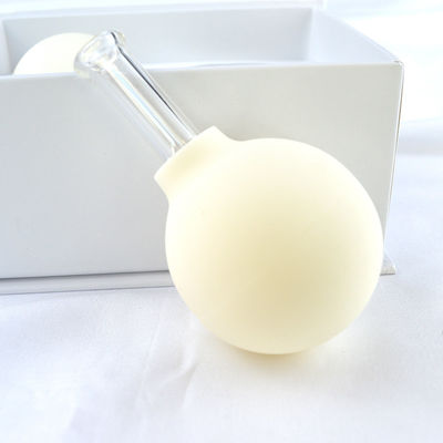 2023 Arrivi 2 pezzi di vetro silicone Cupping Set Massaggio vuoto suczione Cupping Cups per il viso da gomma e martello di massaggio