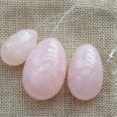 Uova Yoni Rose Quartz per le donne PC allenamento muscolare e esercizio di Kegel