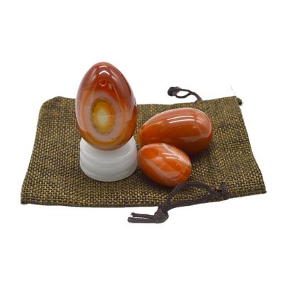 Figura regionale Yoni Egg Carnelian e Red Jade Egg per esercizio vaginale 45*30mm