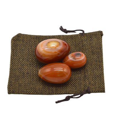 Figura regionale Yoni Egg Carnelian e Red Jade Egg per esercizio vaginale 45*30mm