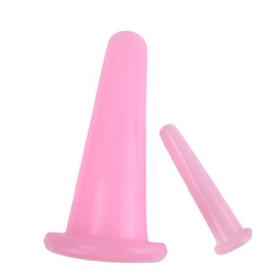2 PCS Tazza di massaggio in silicone Set per anti cellulite e cura della salute Essential Personal Cupping