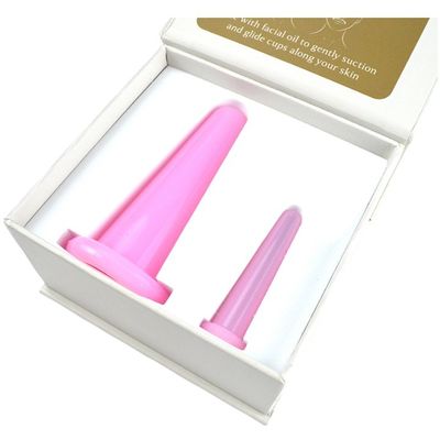 2 PCS Tazza di massaggio in silicone Set per anti cellulite e cura della salute Essential Personal Cupping