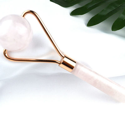 Rose Quartz Facial Ice Roller Guasha 100% naturale cristallo Gua Sha massaggiatore per la bellezza rosa strumento di massaggio del viso rosa cristallo