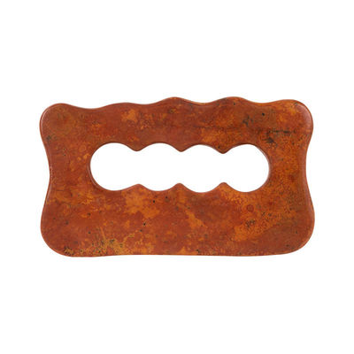 Natural Red Bian Stone Scraping Board Massaggio corpo intero Strumento Gua Sha per rilassamento muscolare manuale del corpo e sollievo dallo stress