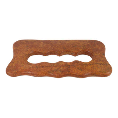 Natural Red Bian Stone Scraping Board Massaggio corpo intero Strumento Gua Sha per rilassamento muscolare manuale del corpo e sollievo dallo stress