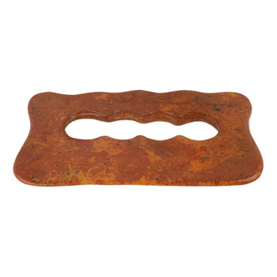 Natural Red Bian Stone Scraping Board Massaggio corpo intero Strumento Gua Sha per rilassamento muscolare manuale del corpo e sollievo dallo stress