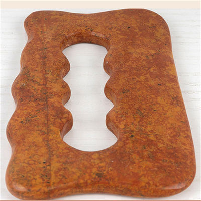 Natural Red Bian Stone Scraping Board Massaggio corpo intero Strumento Gua Sha per rilassamento muscolare manuale del corpo e sollievo dallo stress