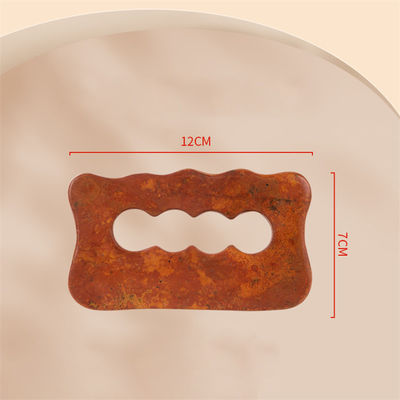 Natural Red Bian Stone Scraping Board Massaggio corpo intero Strumento Gua Sha per rilassamento muscolare manuale del corpo e sollievo dallo stress