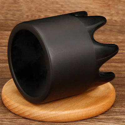 6*6*6.1cm Naturale Pietra Bian Nera Gua Sha Raschiatura Massaggiatore Pietra di Giada Guasha Scalp pettine Massaggio Testa Meridiano Dredging pettine