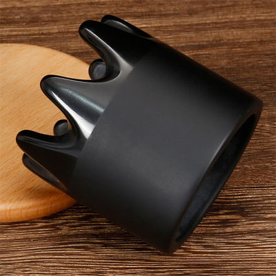 6*6*6.1cm Naturale Pietra Bian Nera Gua Sha Raschiatura Massaggiatore Pietra di Giada Guasha Scalp pettine Massaggio Testa Meridiano Dredging pettine