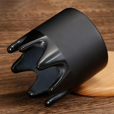 6*6*6.1cm Naturale Pietra Bian Nera Gua Sha Raschiatura Massaggiatore Pietra di Giada Guasha Scalp pettine Massaggio Testa Meridiano Dredging pettine