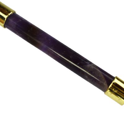 Attrezzatura per il massaggio facciale Ametista viola Gua Sha Jade Roller per il collo Roller Guasha Massaggio strumento personalizzazione in confezione scatola