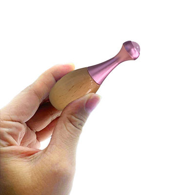 Manico di legno Jade Massage Roller Facial Gua Sha Massage Stick e Strumenti per la cura degli occhi per promuovere l'assorbimento della crema per gli occhi