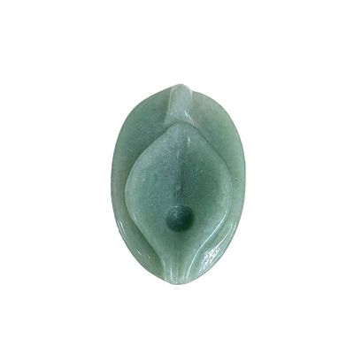 Giada Vagina Scultura Artigianato Verde Cura Naturale Fluorite Spiritualità Reiki Donne Fiore Figurine per Prodotti