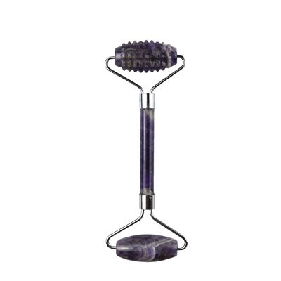 Massaggio Guasha 100% naturale anti-invecchiamento Massaggio Guasha Custom Ametista Derma Face Stone Ball Gua Sha Massaggio a rulli con logo