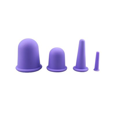 Attrezzature per il massaggio del corpo Tazze di aspirazione in silicone Serie quattro set per il viso Guasha Rimozione delle rughe Cura della pelle Spa Tazze di terapia di bellezza