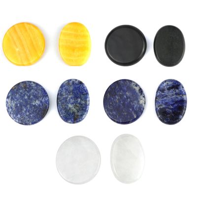 Spa Massaggio Caldo Pietra Energetica in 8 * 8cm Dimensione con tutti i tipi di materiali cristallini OEM / ODM accettato