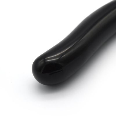 Natura Gemstone Yoni Healing Wands Black Obsidian Curved Massage Wand per la Cura dei Cristalli femminili