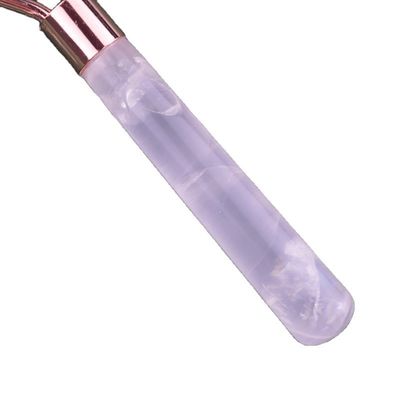 Natural Rose Quartz Face Guasha Massage Roller Gua Sha Jade Roller For Face Anti Aging Therapy Color rosa massaggiatore facciale