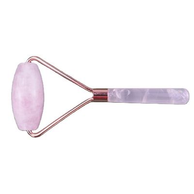 Natural Rose Quartz Face Guasha Massage Roller Gua Sha Jade Roller For Face Anti Aging Therapy Color rosa massaggiatore facciale