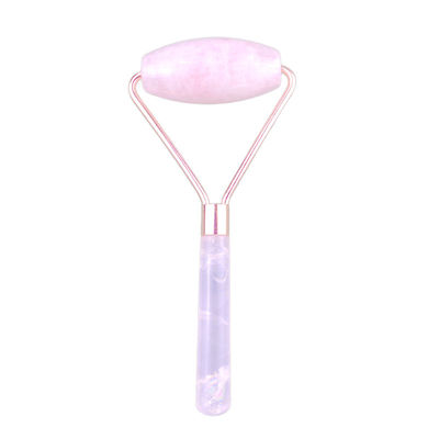Massaggiatore Faciale 2024 Popolare Natural Rose Quartz Facial Roller 100% Natural Crystal Massager For Face Eye Massage Prodotti di Bellezza
