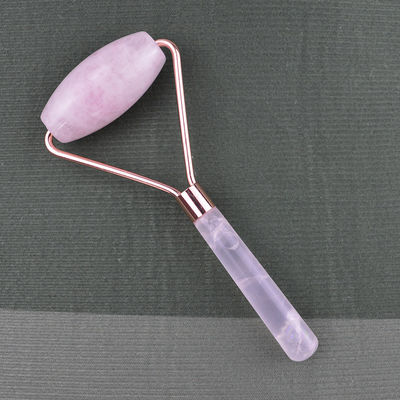 Massaggiatore Faciale 2024 Popolare Natural Rose Quartz Facial Roller 100% Natural Crystal Massager For Face Eye Massage Prodotti di Bellezza