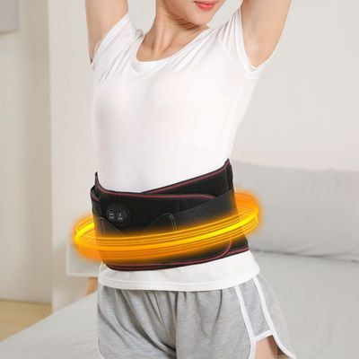 Fisioterapia a infrarossi Massaggio lombare a compressa a caldo regolabile cintura di supporto lombare per alleviare il dolore e il supporto in Blac