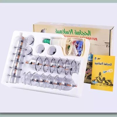 Kit di terapia del vuoto e della coppetta Manuale Ventosa usa e getta Hijama Cupping Set 24 pcs 39*27*8cm 80*42*56.5cm 20 scatole/scatola