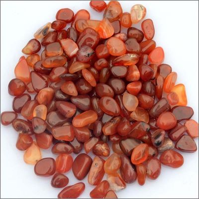 Agate rosso cristallino naturale lucidato pietre di ghiaia per Feng Shui