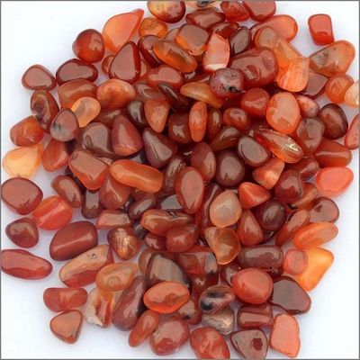 Agate rosso cristallino naturale lucidato pietre di ghiaia per Feng Shui