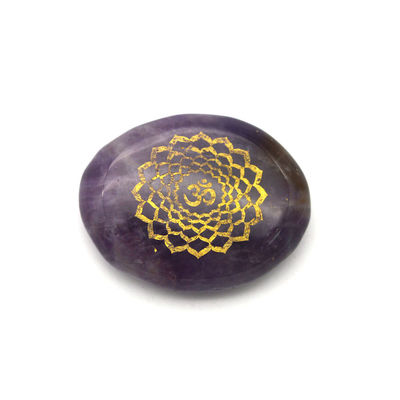 Ametista Pietra di Chakra Ispirazionale Set in 7 colori per energia mista
