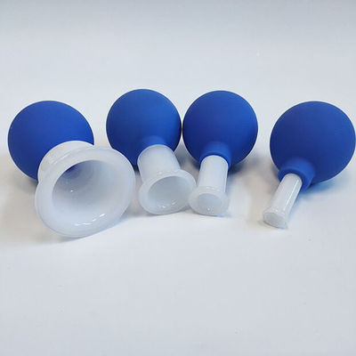 Rimuovere l'umidità e alleviare il dolore 4 pezzi di vetro Cupping Set per faccia pelle schiena Massaggio muscolare spalla