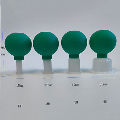 Rimuovere l'umidità e alleviare il dolore 4 pezzi di vetro Cupping Set per faccia pelle schiena Massaggio muscolare spalla