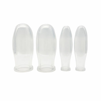 4pcs Disegno trasparente Kit di Cupping Faciale di Silicone per il vuoto Terapia di Silicone Massaggiatore corpo Cupping Set Migliorare il corpo