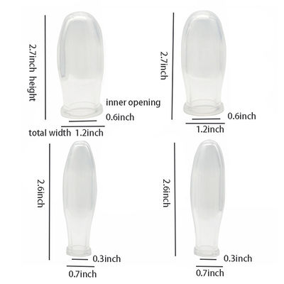 4pcs Disegno trasparente Kit di Cupping Faciale di Silicone per il vuoto Terapia di Silicone Massaggiatore corpo Cupping Set Migliorare il corpo