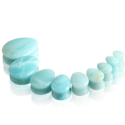 Stone Auricle Ear Expansion Pug Piercing Body Jewelry Natural Crystal Jade Stone Popolare OEM ODM Agate Plug Tunnel Gioielli