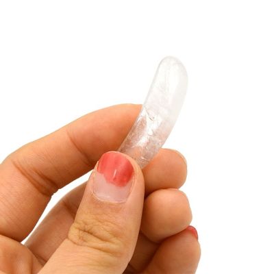 3.8*1.3*0.4cm Crema cristallina naturale per gli occhi cucchiaio bastoncino massaggio degli occhi accessori per la cura degli occhi