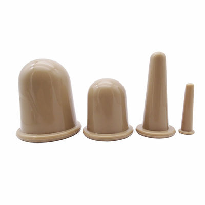 Khaki 4 pezzi corpo aspiratore in silicone e cupping facciale set per la cura della salute a domicilio Logo personalizzato accettato