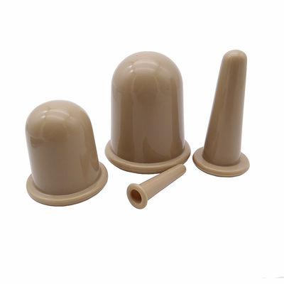 Khaki 4 pezzi corpo aspiratore in silicone e cupping facciale set per la cura della salute a domicilio Logo personalizzato accettato