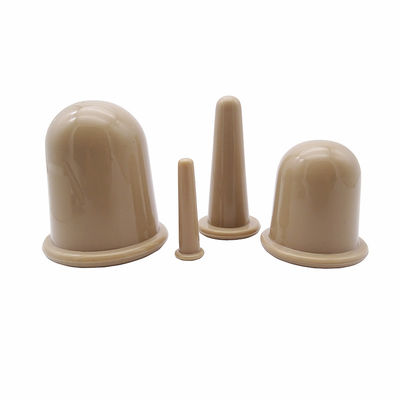 Khaki 4 pezzi corpo aspiratore in silicone e cupping facciale set per la cura della salute a domicilio Logo personalizzato accettato