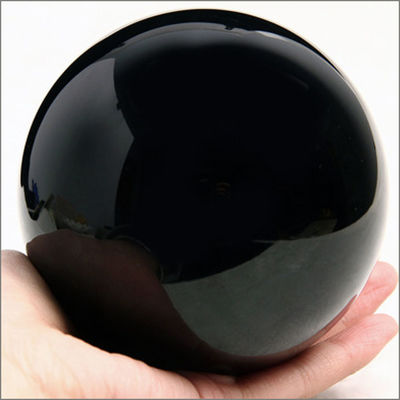 Ossidiano nero naturale Sfera pietra di guarigione con proprietà palla globo grande sfera di cristallo