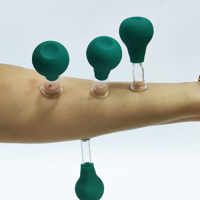 Occhio PVC vetro Mini Cupping Set 4 pezzi massaggio aspiratore per massaggiatore corpo viso