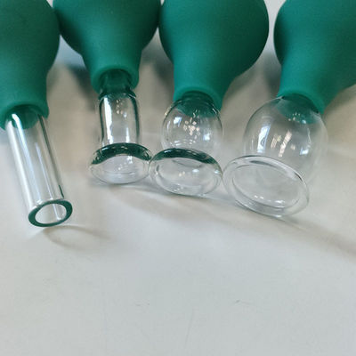 Occhio PVC vetro Mini Cupping Set 4 pezzi massaggio aspiratore per massaggiatore corpo viso