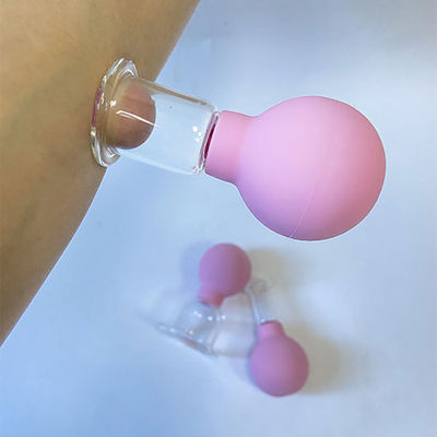 15/25/35/55mm 4 pezzi di vetro di silicone Cupping Facial Suction Set per massaggio con aspirazione a vuoto sugli occhi viso e corpo