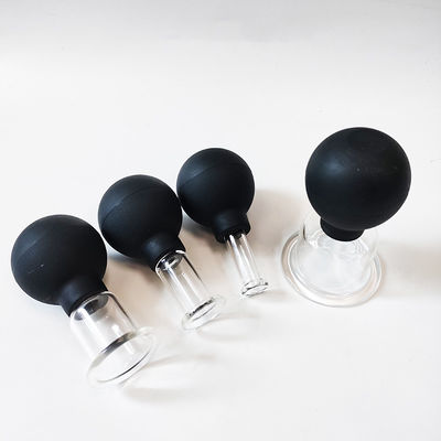 Set di 4 tazze di terapia medica Occhiali da vuoto in silicone per anti cellulite e massaggio facciale