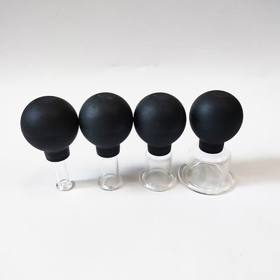 Set di 4 tazze di terapia medica Occhiali da vuoto in silicone per anti cellulite e massaggio facciale