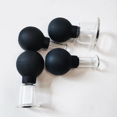 Set di 4 tazze di terapia medica Occhiali da vuoto in silicone per anti cellulite e massaggio facciale