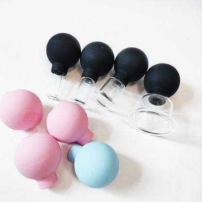 Set di 4 tazze di terapia medica Occhiali da vuoto in silicone per anti cellulite e massaggio facciale