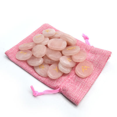 Pietra caduta a forma di rosa quarzo pietra di divinazione pietra preziosa pietre rune con tema fatale